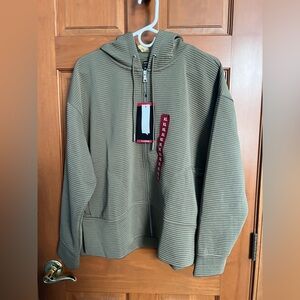 DKNY Utility Green Ottoman Full Zip Hoodie
